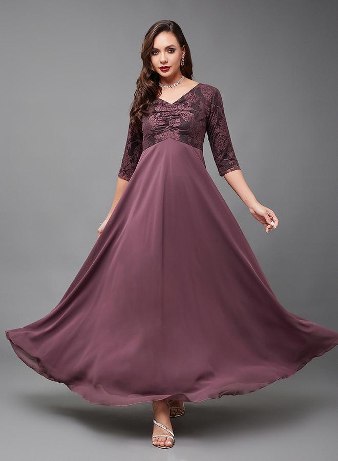 Styli Floral Bodice Maxi Dress - Image 1
