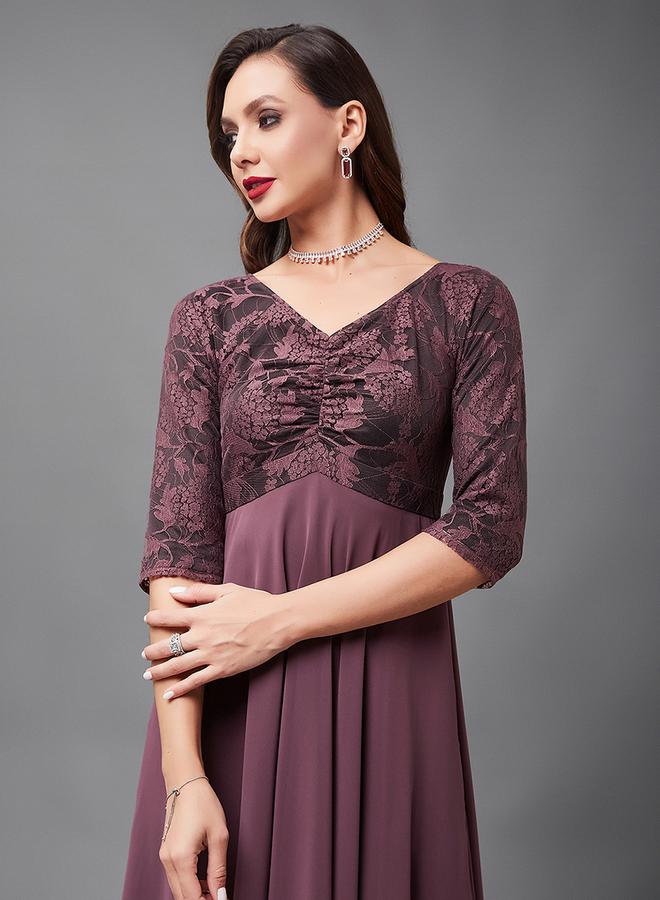 Styli Floral Bodice Maxi Dress - Image 4