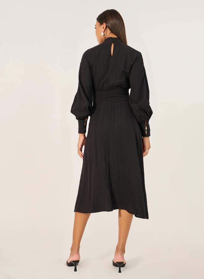 Styli Black Mockneck Dress - Image 5
