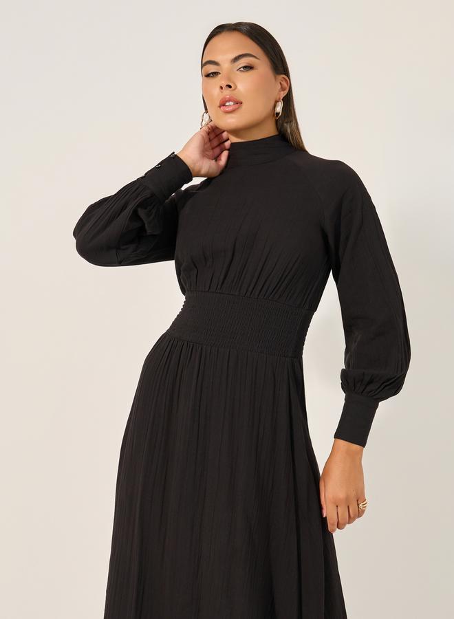 Styli Black Mockneck Dress - Image 3