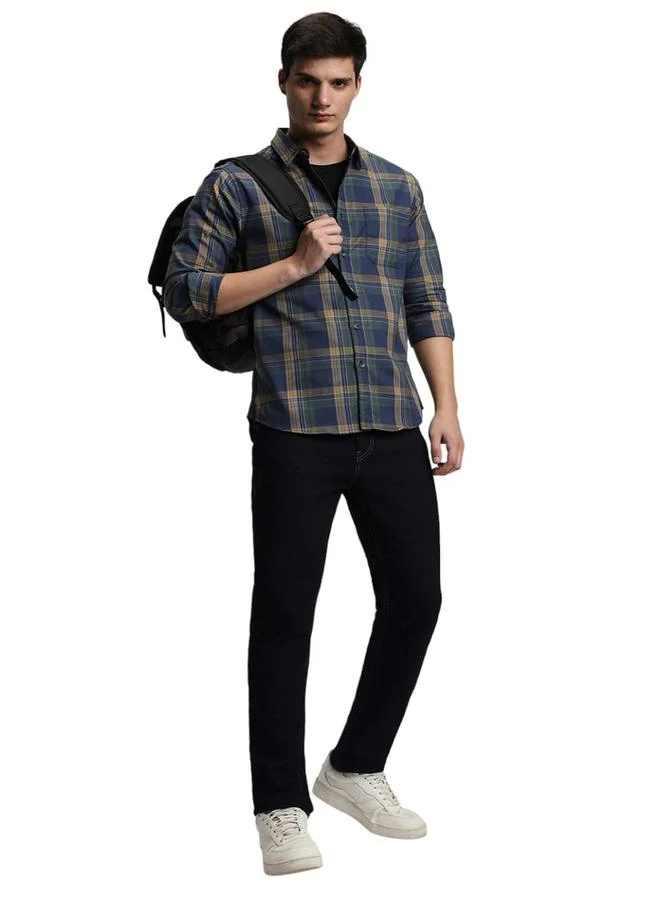 Dennis Lingo Checked Slim Fit Cotton Casual Shirt by Styli