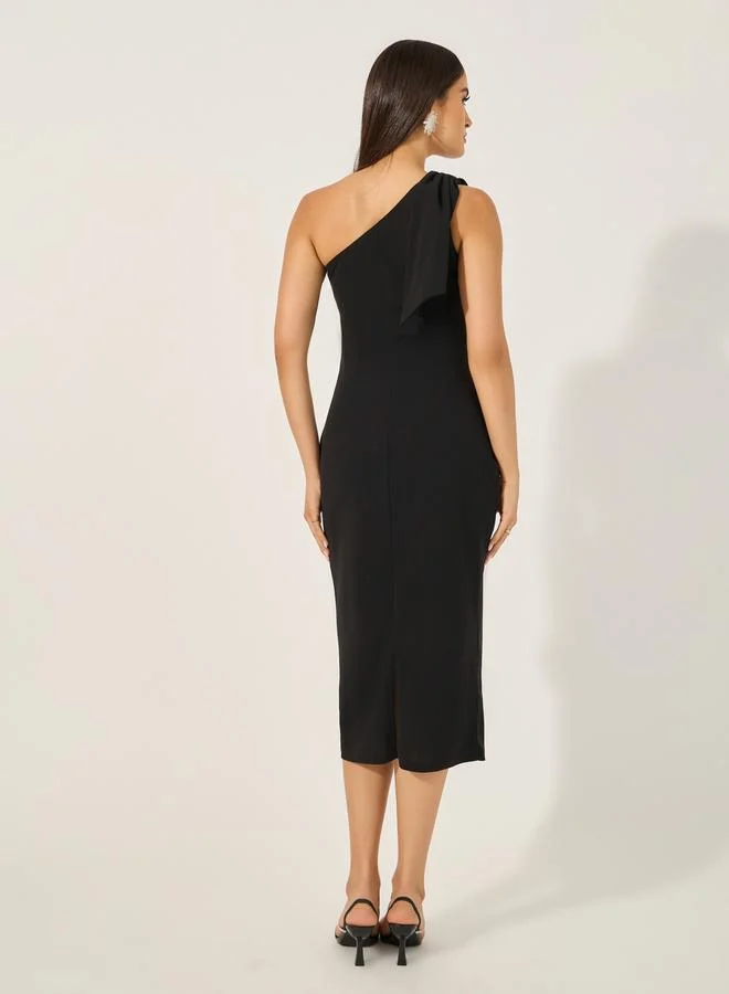 Styli Bow Shoulder Dress