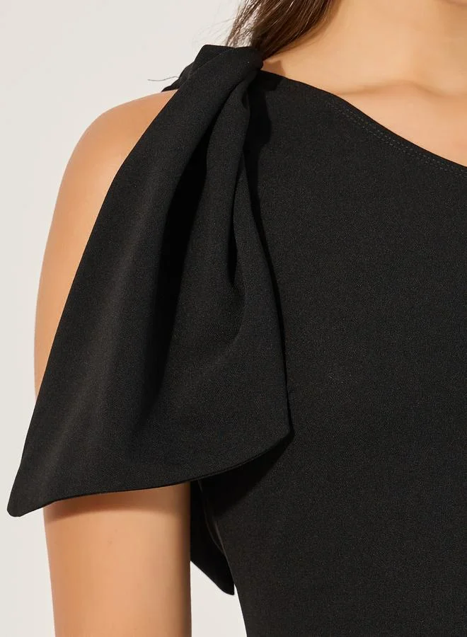 Styli Bow Shoulder Dress