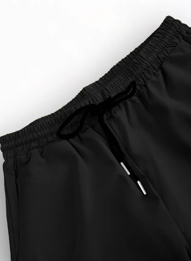Take Two Solid Spread Collar Short Sleeve Shirt and Trousers Co-Ords by Styli