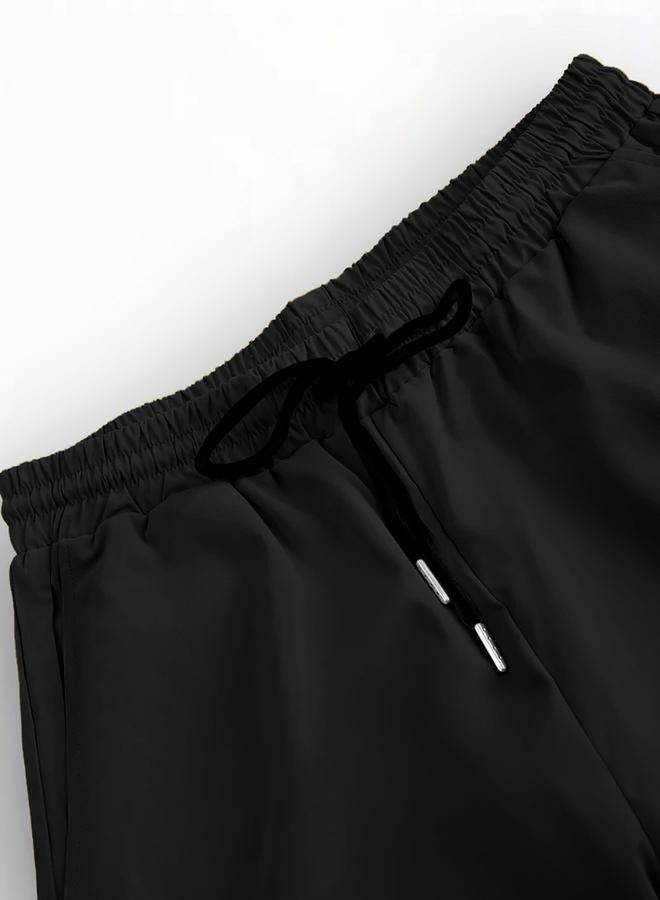 Take Two Solid Spread Collar Short Sleeve Shirt and Trousers Co-Ords - Image 4