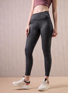 Technosport Solid Wide Waistband Leggings by Styli  - Image 3