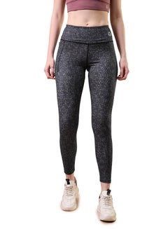 Technosport Solid Wide Waistband Leggings by Styli  - Image 5