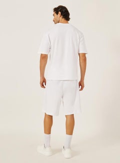 Styli Embroidered Oversized T-Shirt and Shorts Co-Ords  - Image 4