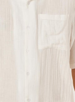 Styli Solid Short Sleeve Relaxed Fit Shirt and Shorts Co-Ords  - Image 3