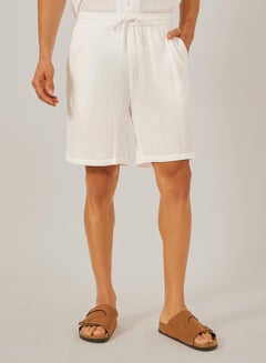 Styli Solid Short Sleeve Relaxed Fit Shirt and Shorts Co-Ords  - Image 5