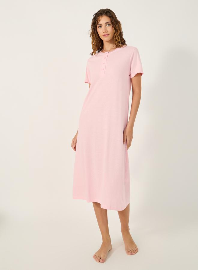 Styli YOKE PLACKET NIGHTDRESS - MIDI  - Image 1