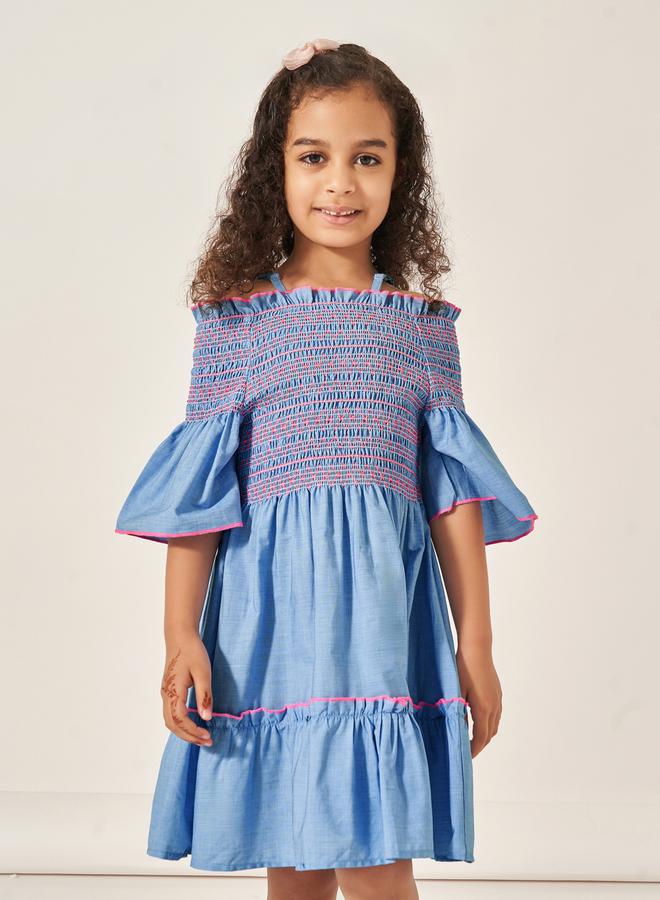 Styli Ruffled Smocked Dress  - Image 2