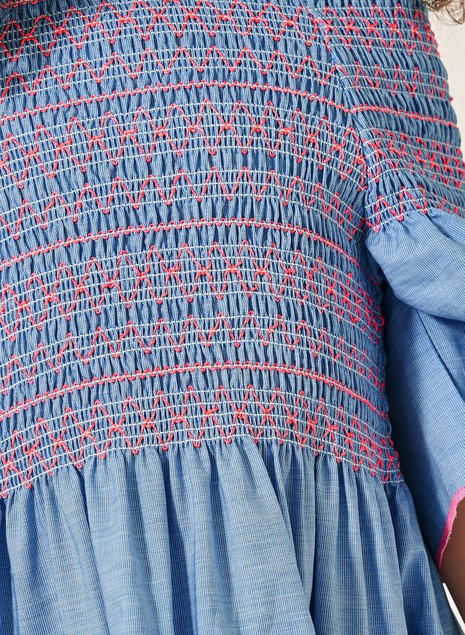 Styli Ruffled Smocked Dress  - Image 3
