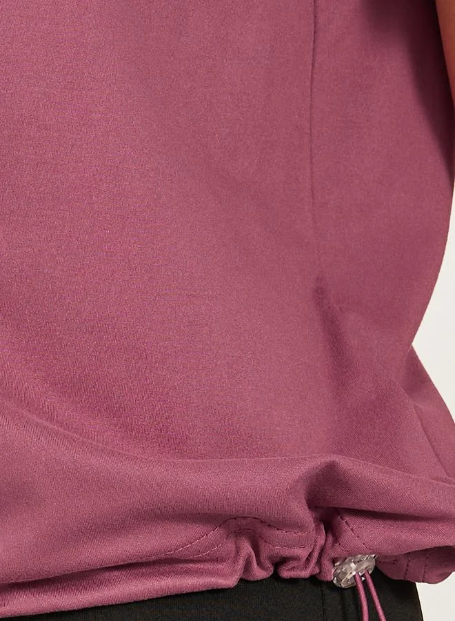 Styli Styli Loose Fit Solid Activewear T-Shirt