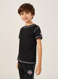Styli Contrast Stitch Detail T-Shirt and Joggers Co-Ords  - Image 3