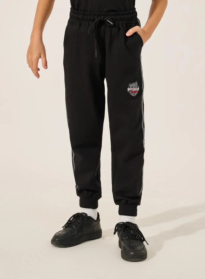 Styli Contrast Stitch Detail T-Shirt and Joggers Co-Ords