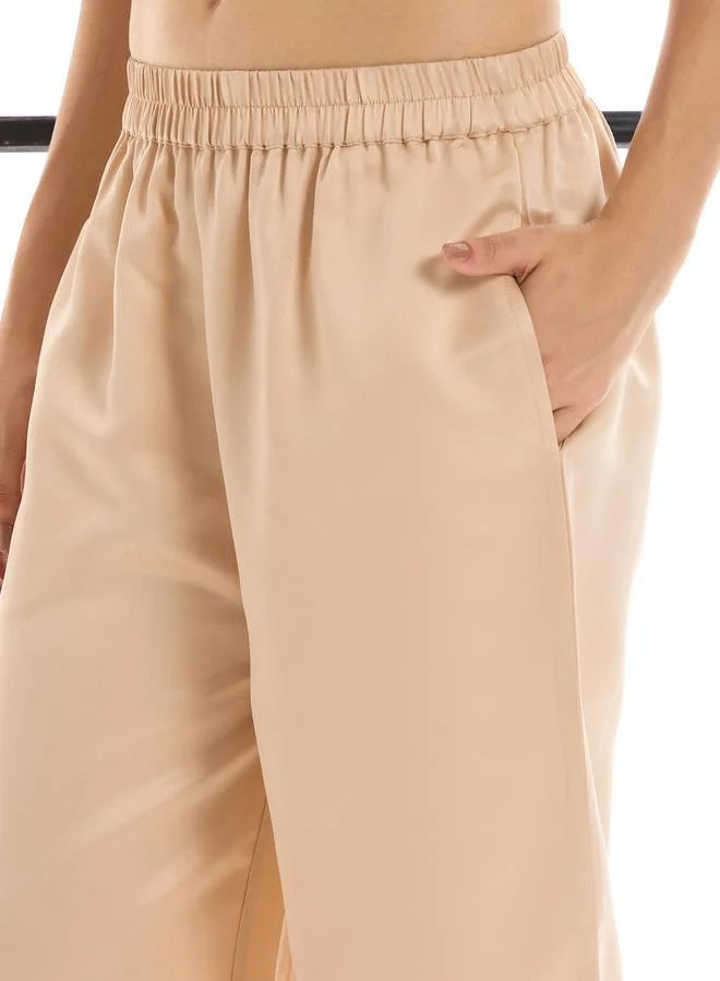 SASSAFRAS SASSAFRAS Pack of 3 - Satin Strappy Cami- Pants and Shrug