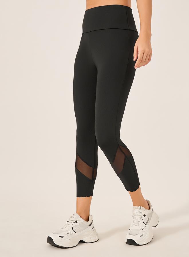 ستايلي اكتيف ليجنز أسود محبوك سادة - Image 2