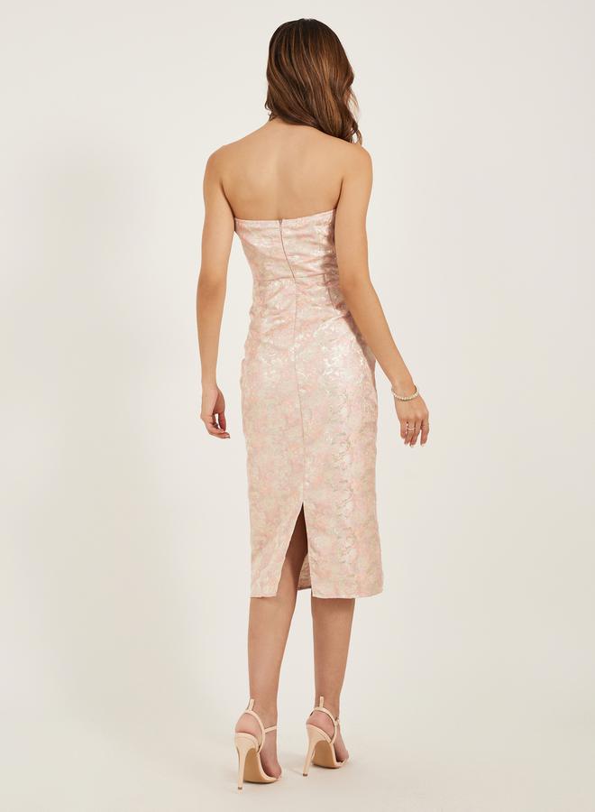 ستايلي فستان جاكار بنقشة الزهور - Image 5