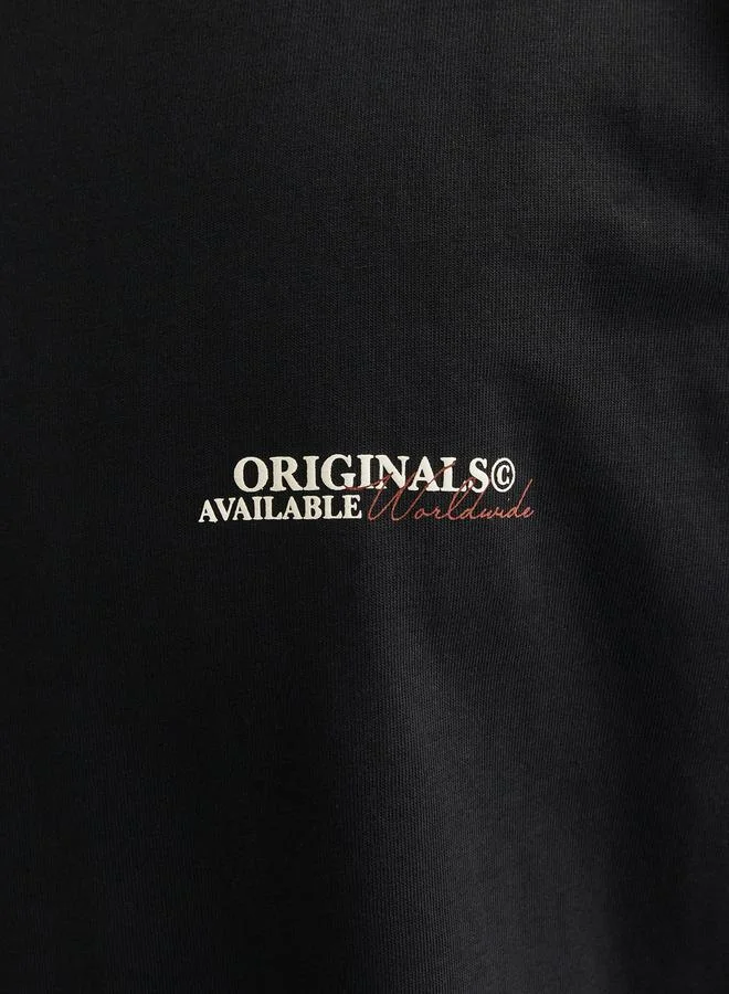 JACK & JONES Slogan Print Crew Neck T-Shirt