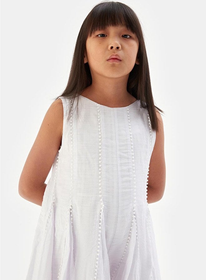 Tyess Girl Ecru Overall - Image 2