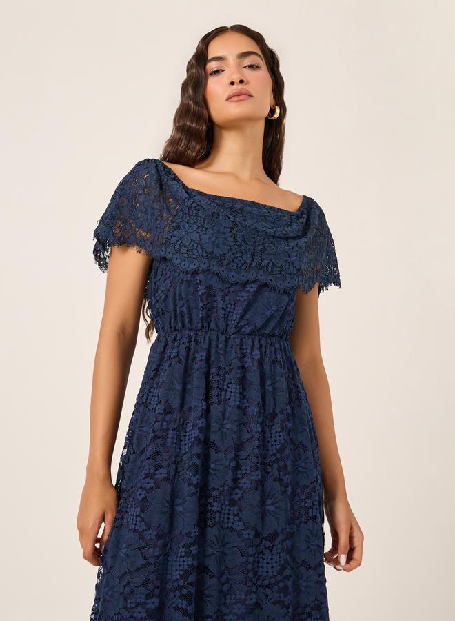 Styli Lace Off-Shoulder Dress  - Image 3