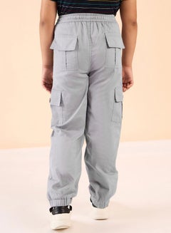 Stylo Bug Solid Drawstring Waist Cargo Joggers by Styli  - Image 5