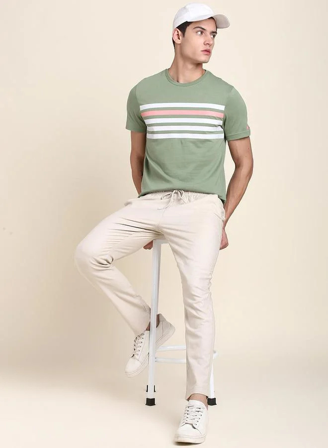 Dennis Lingo Printed Slim Fit T-Shirt by Styli
