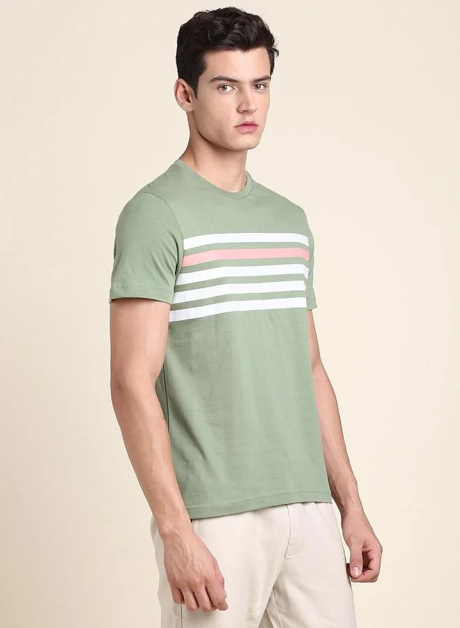 Dennis Lingo Printed Slim Fit T-Shirt by Styli