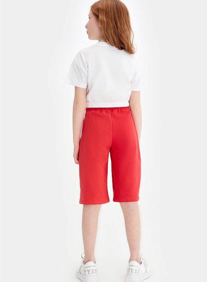 تايس فتاة رياضية حمراء القاع - Image 4