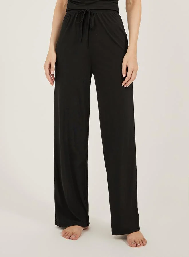 Styli Butterfly Back Detail Cowl Neck Cami and Pyjama Set
