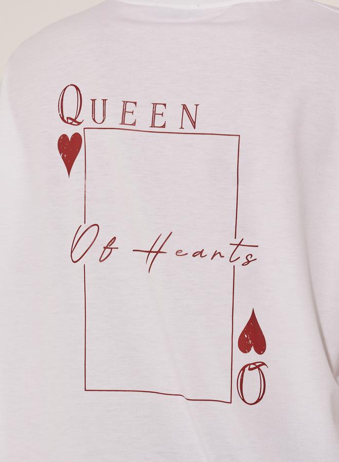 Take Two Graphic Print Round Neck Oversized T-Shirt  - Image 5