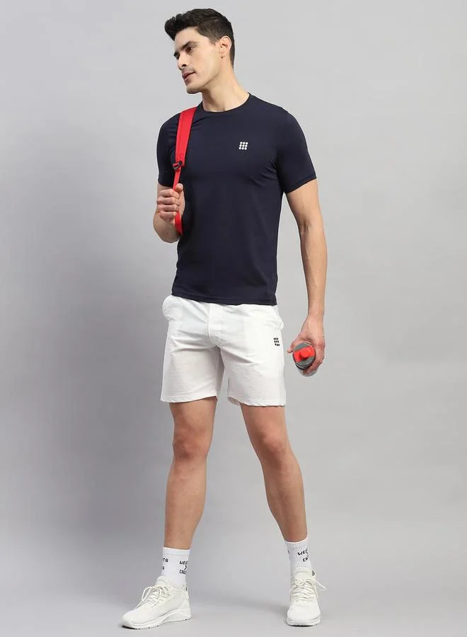 Rock.it Rock.it Men Navy Solid Round Neck T-Shirt