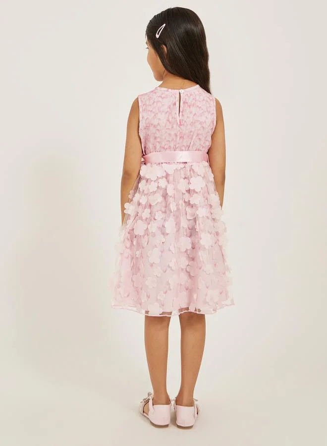 Styli Floral Overlay Dress
