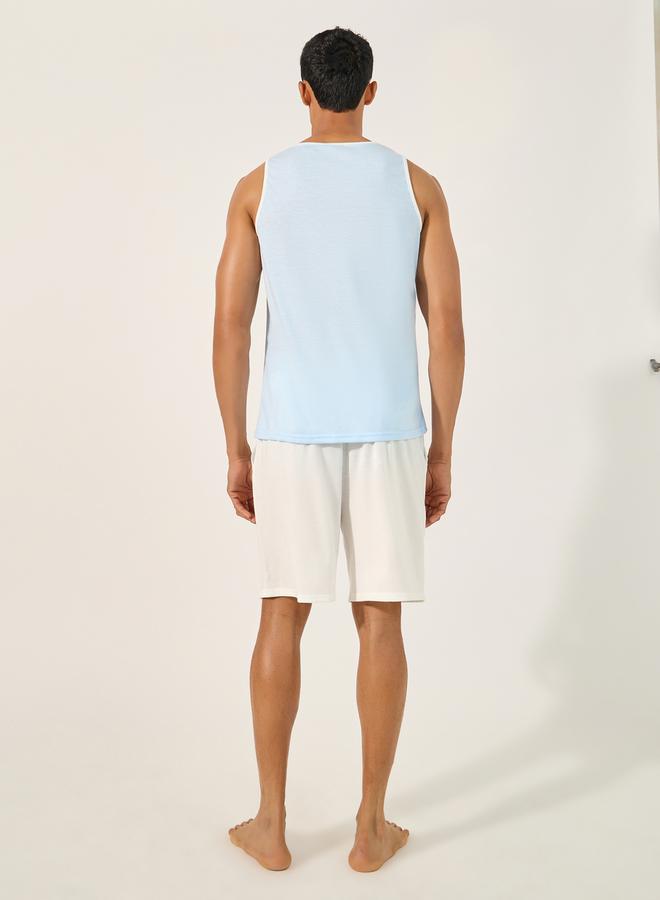 Styli Slogan Print Tank and Shorts Pyjama Set - Image 4