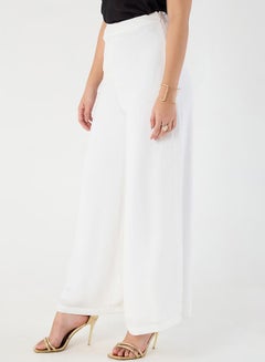 Femmella Mid Rise Wide Leg Satin Pant by Styli  - Image 3