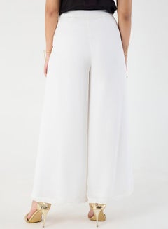Femmella Mid Rise Wide Leg Satin Pant by Styli  - Image 2