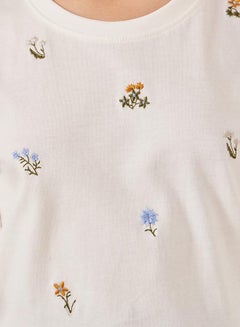 Styli Embroidered Short Sleeve T-Shirt  - Image 3