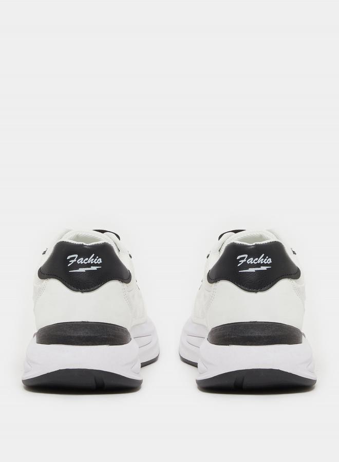 Styli Abstract Sole Cushioned Plate Lace Up Sneaker  - Image 4
