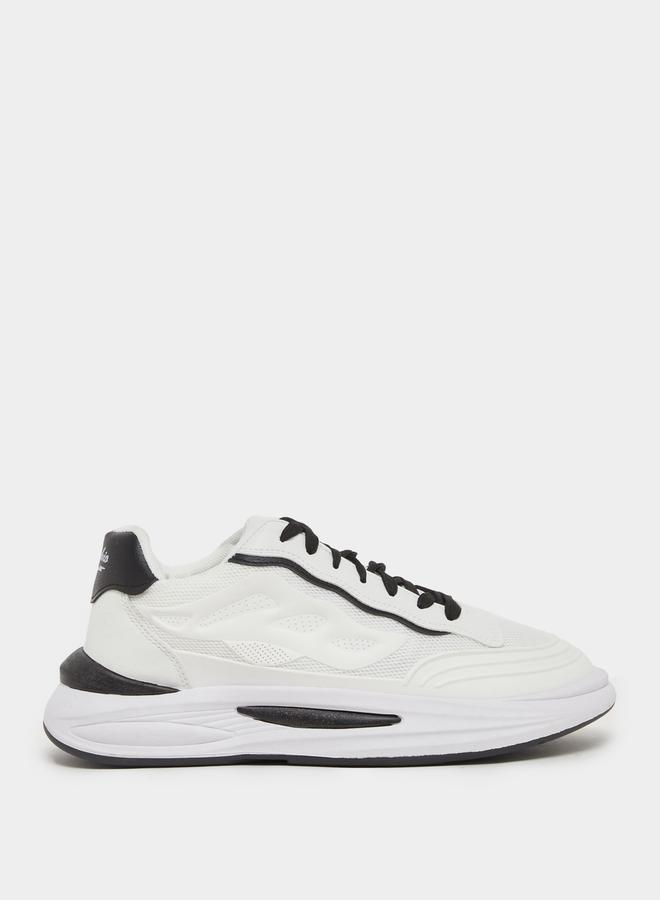Styli Abstract Sole Cushioned Plate Lace Up Sneaker  - Image 1