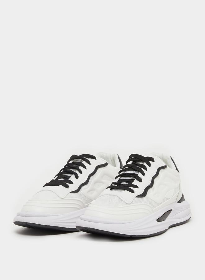Styli Abstract Sole Cushioned Plate Lace Up Sneaker  - Image 2