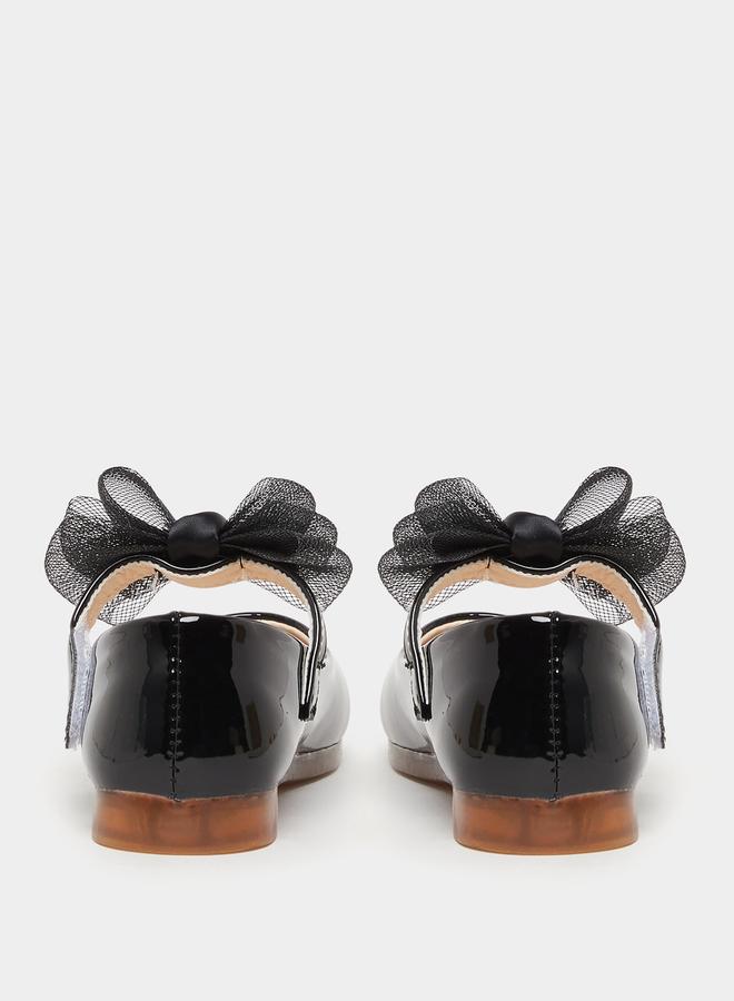 Styli Flower Corsage Flat Ballerinas Shoes  - Image 4