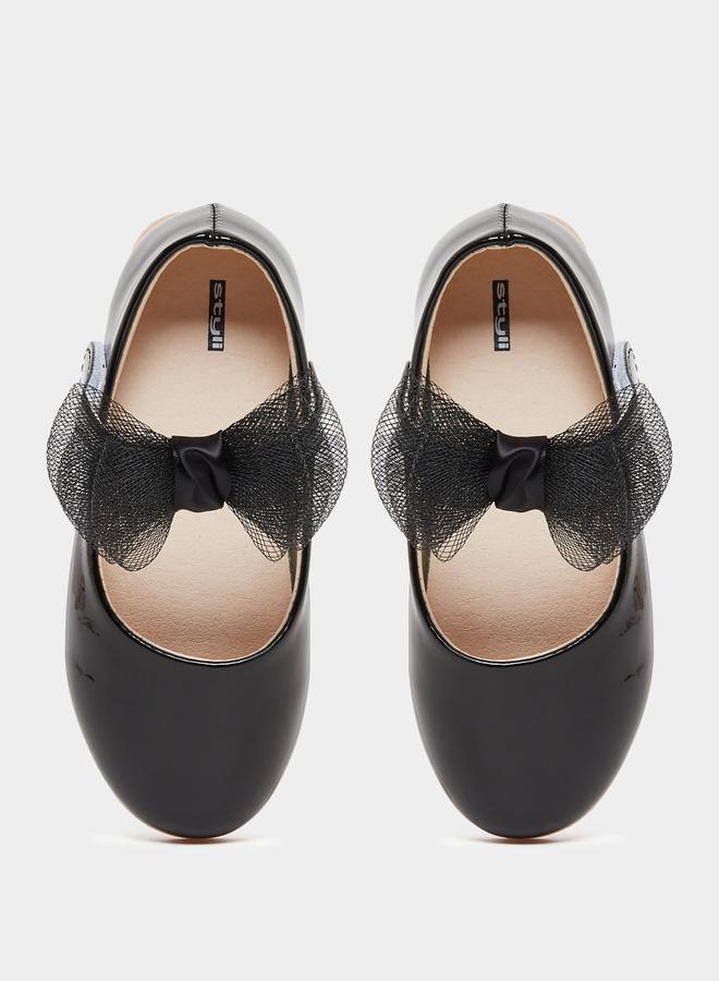Styli Flower Corsage Flat Ballerinas Shoes  - Image 5