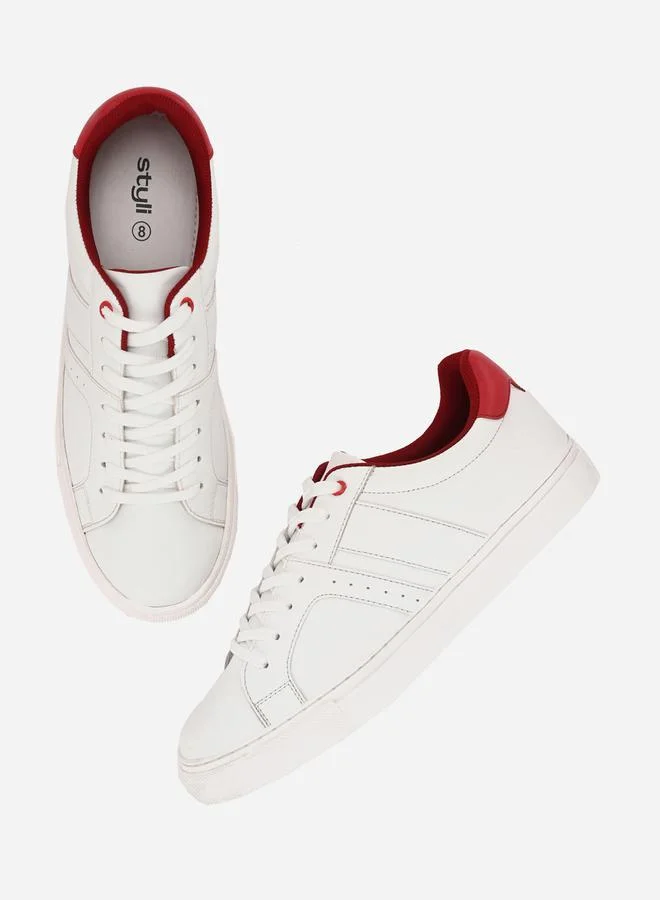 Styli Low Top Court Lace Up Shoes