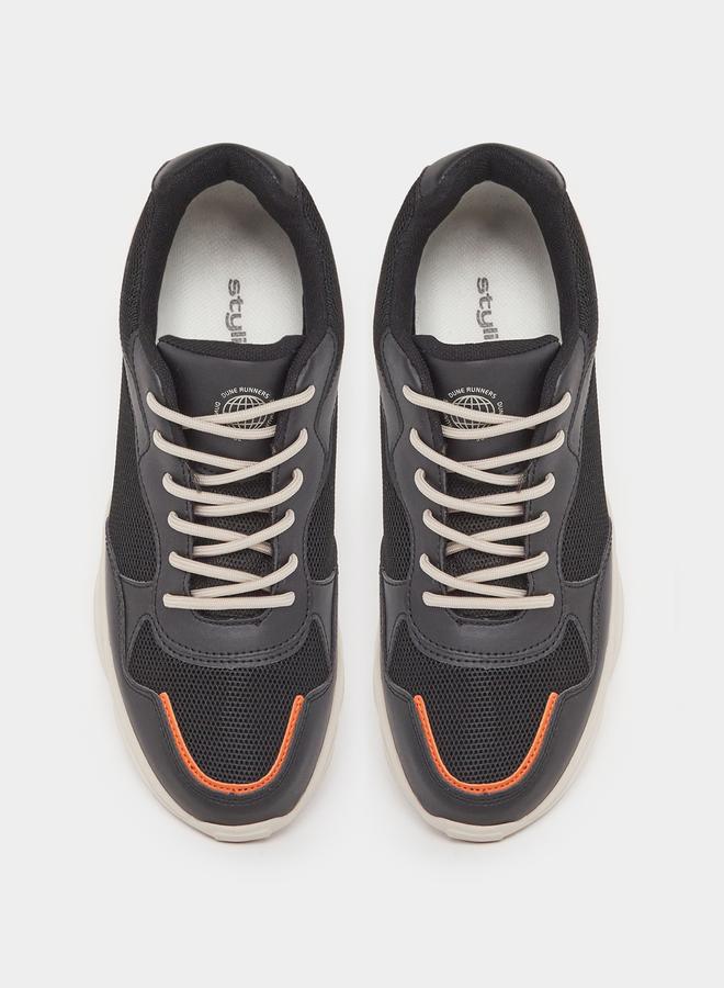 Styli Color Block Chunky Sole Lace Up Sneakers  - Image 5