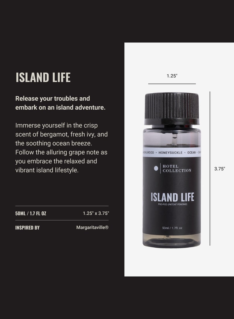 Hotel Collection Island Life Pro-Pod Oil Blend - Hotel Inspired for Luxury Essential Oil Diffusers - Aromatherapy Scent Diffuser Oil - Ocean, Sandalwood, and Honeysuckle  - Image 3