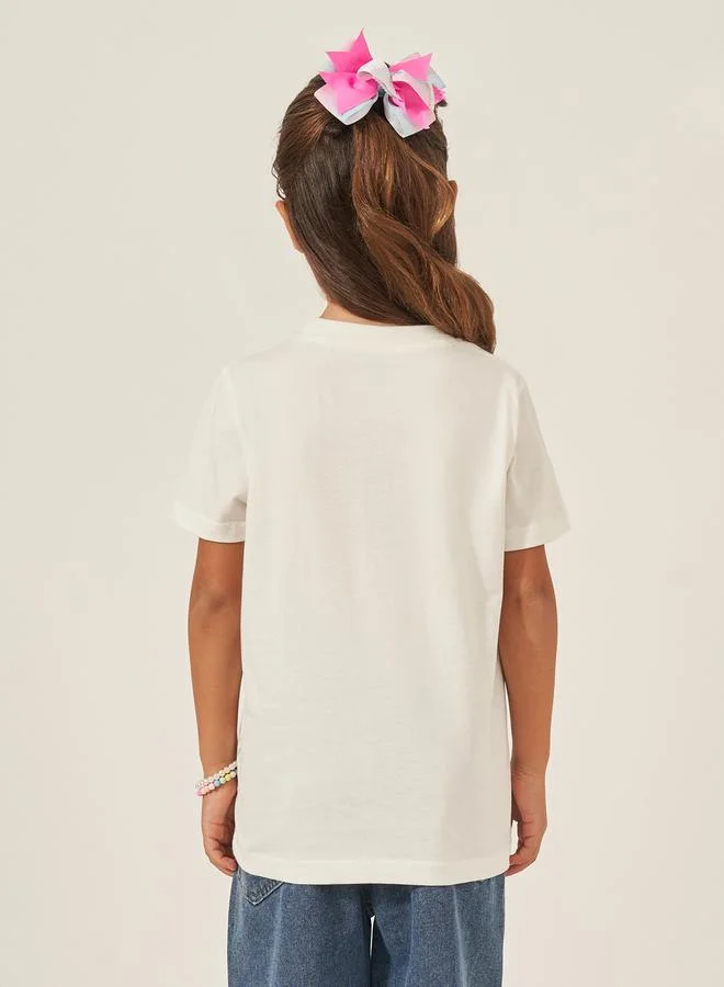 Styli Graphic Print Short Sleeve T-Shirt
