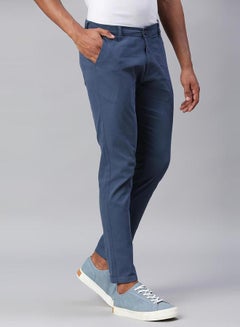 Dennis Lingo Tapered Fit Cotton Chinos Trousers by Styli  - Image 2