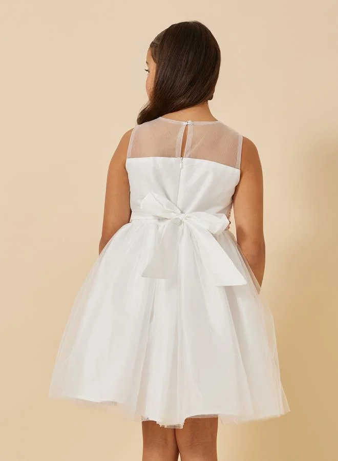 Styli Floral Tulle Dress