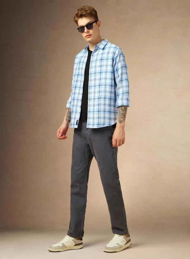 Dennis Lingo Check Long Sleeves Casual Shirt by Styli